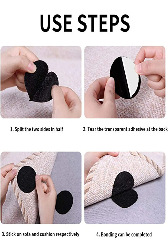 20 ADET ÇOK AMAÇLI YAPIŞKANLI  CIRTLI ÇARŞAF-ÖRTÜ-HALI KİLİM KAYMASINI ÖNLEYECİ BANT Çift Taraflı