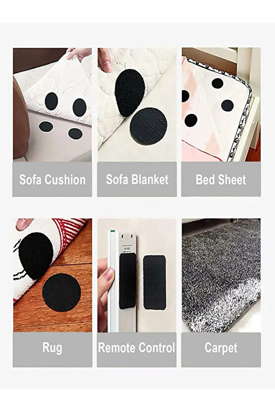 20 ADET ÇOK AMAÇLI YAPIŞKANLI  CIRTLI ÇARŞAF-ÖRTÜ-HALI KİLİM KAYMASINI ÖNLEYECİ BANT Çift Taraflı