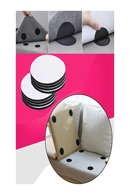 20 ADET ÇOK AMAÇLI YAPIŞKANLI  CIRTLI ÇARŞAF-ÖRTÜ-HALI KİLİM KAYMASINI ÖNLEYECİ BANT Çift Taraflı