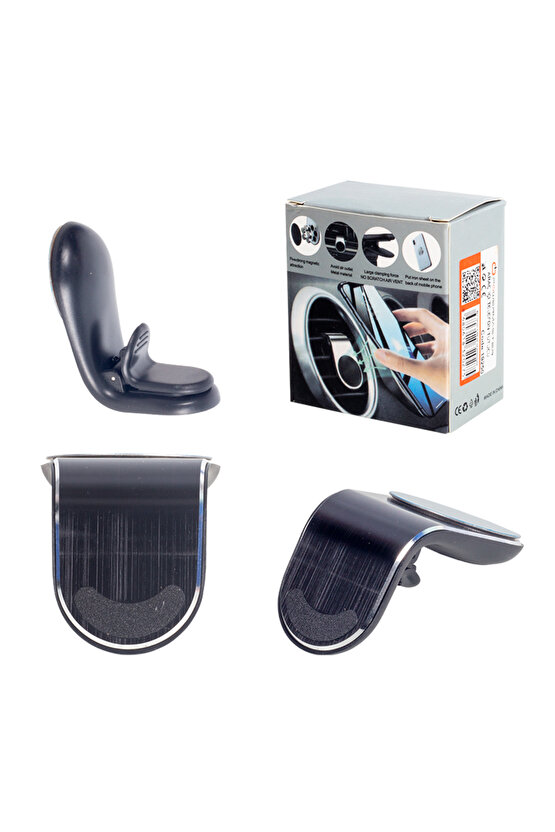 613461 ShopZum PM-19250 ARAÇ İÇİ MANYETİK MIKNATISLI TELEFON TUTUCU SİYAH*GÜMÜŞ