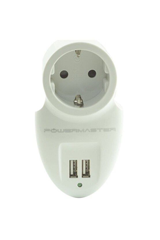 16895 Çift Usbli Tekli Akım Korumalı Priz (16a 3500w)