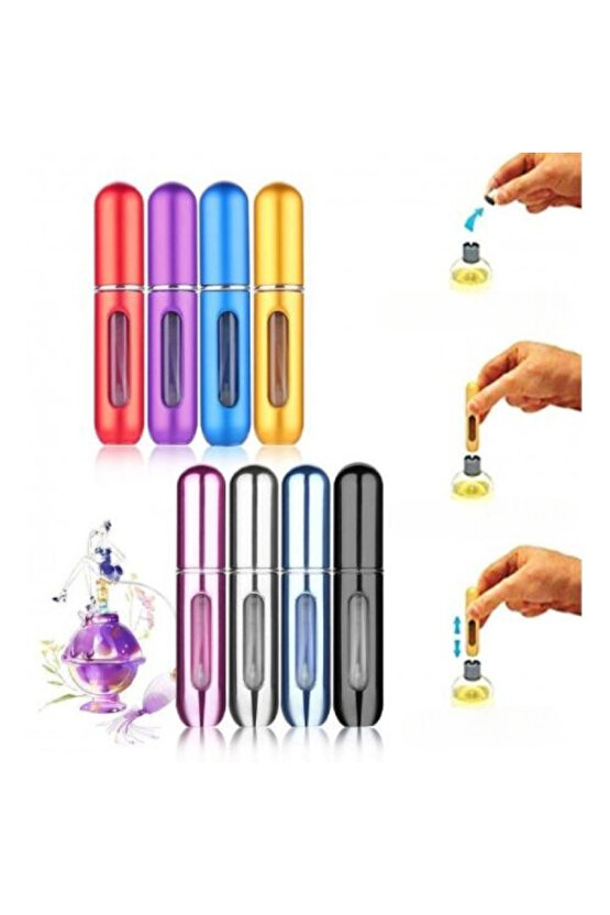 Doldurulabilir Cep Parfüm Şişesi, Kolay taşınabilir, Mini Canta boy