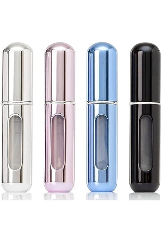 Orret Home 5 Adet Parfüm Şişesinden Dolabilir Yedek Cep Parfüm Şişesi Aparatı, Seyahat Tipi Doldurul