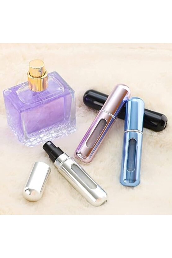 Jouis Parfüm Şişesinden Dolabilir Yedek Cep Parfüm Şişesi Aparatı, Seyahat Tipi Doldurulabilir Mini