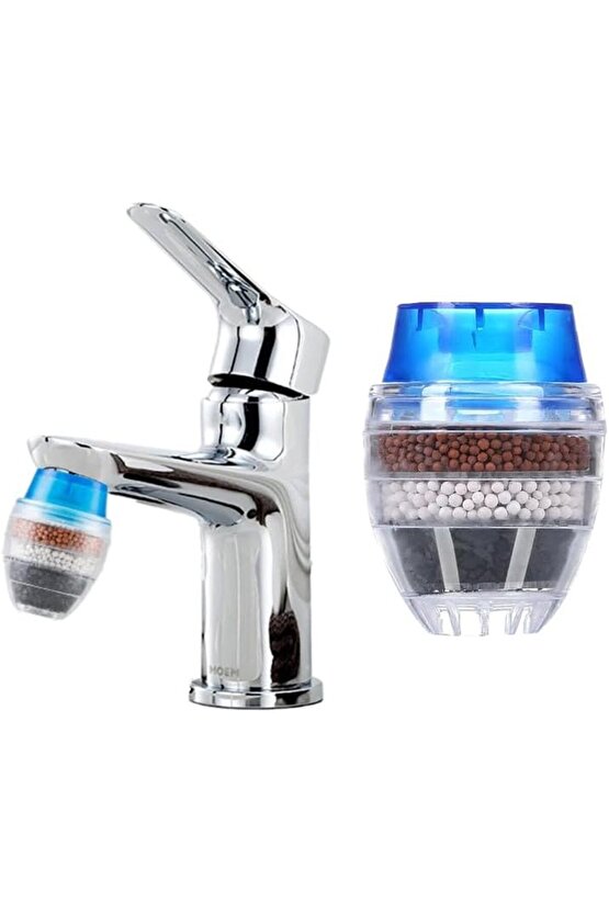 Monte Lua 5 Katmanlı Aktif Karbon Su Arıtma Aparatı, Su Filtresi Arıtma Mutfak Dokunun Filtrasyon Ak