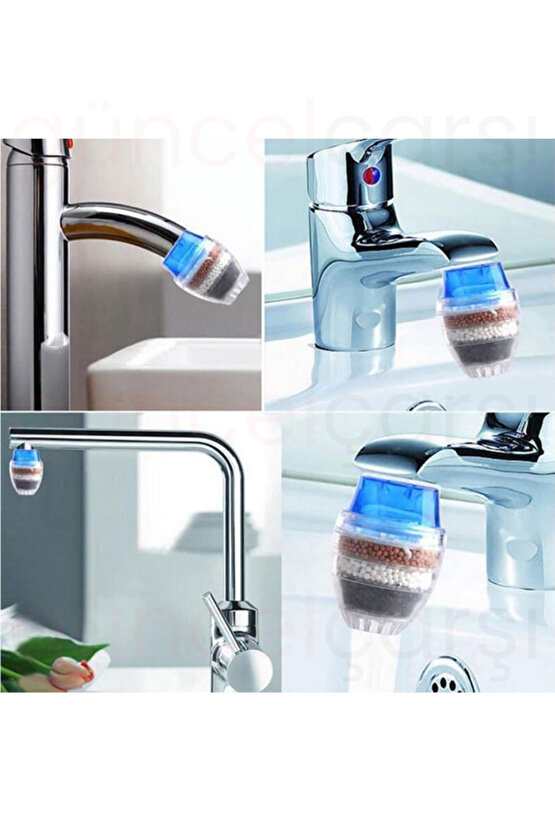 5 Katmanlı Aktif Karbon Su Arıtma Aparatı, aktif karbon filtrasyonu, Musluk Başlığı