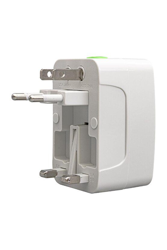 M3lf- Slx-wta03 Universal Çoklu Priz Çevirici Seyahat Adaptör (125V-250V-6A-13A)