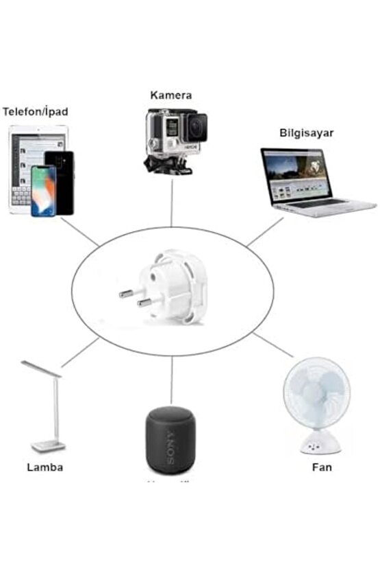 prhshop LED İngiliz Fiş Adaptör (1) Life 1063348