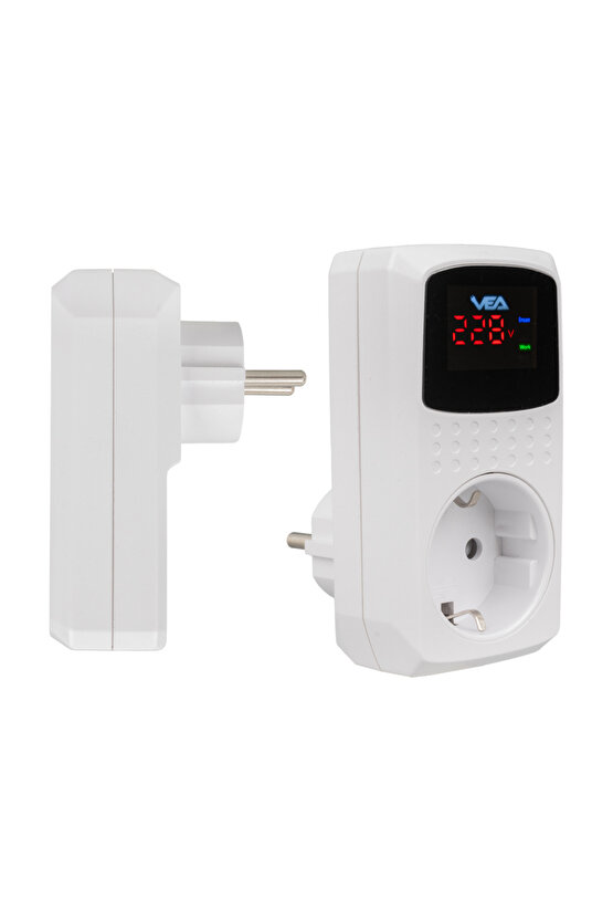 16A 3520W TEKLİ DİJİTAL GÖSTERGELİ AKIM KORUMALI PRİZ (5273)