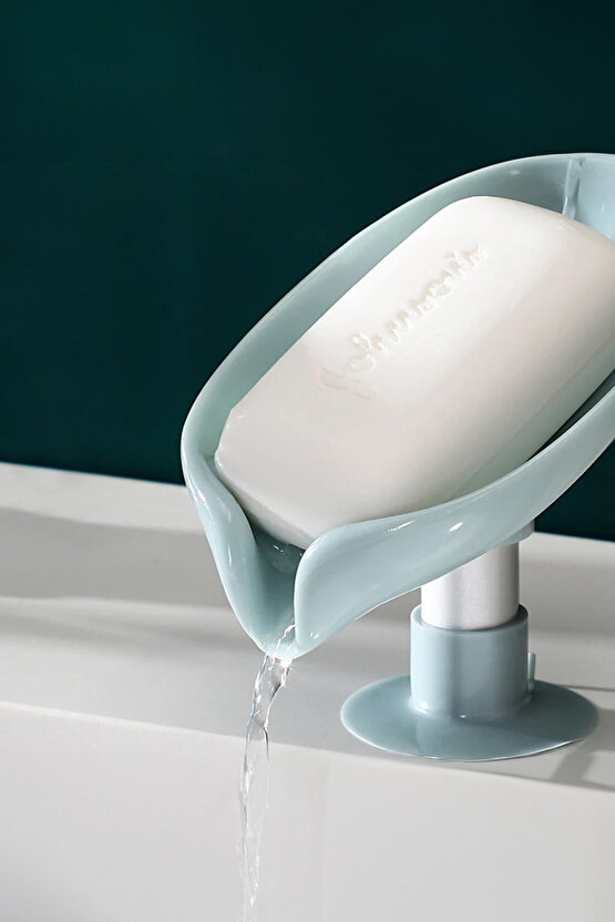 Sabunu Kutusu Dikey Su Kanallı Sabunluk Duş Sabunu Raf Banyo