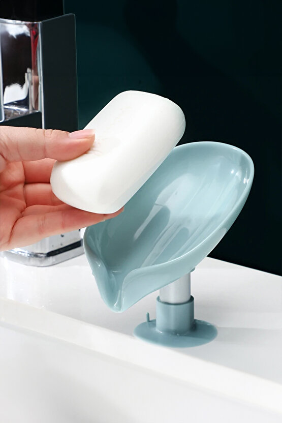 Sabunu Kutusu Dikey Su Kanallı Sabunluk Duş Sabunu Raf Banyo