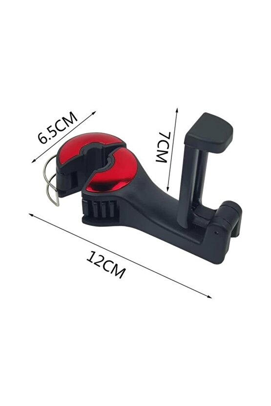 PM-20941 Araç Koltuk Arkası Kanca Askılık- Telefon Tutucu (Teleskopik)