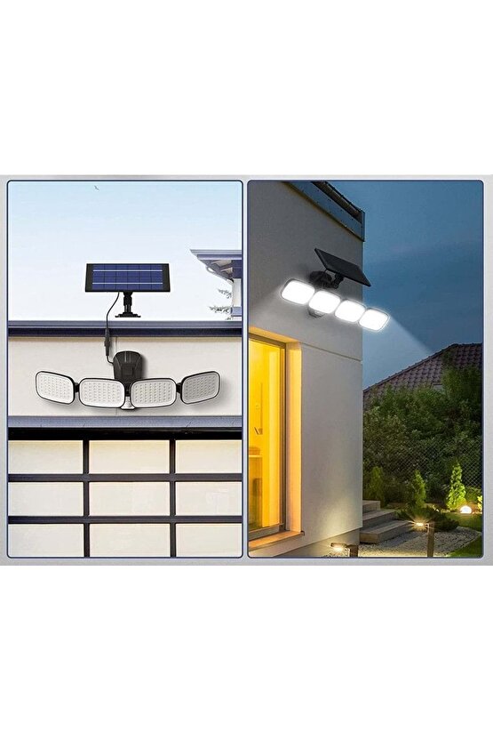 6V 3W Solar Panelli Hareket Sensörlü Ledli Lamba (PM-8048)