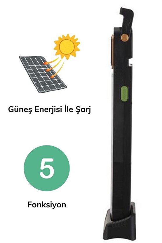 5 Fonksiyonlu Güneş Enerjisi İle Şarj Olabilen 48 Ledli Işıldak,Aydınlatma PR-3838 (4585)