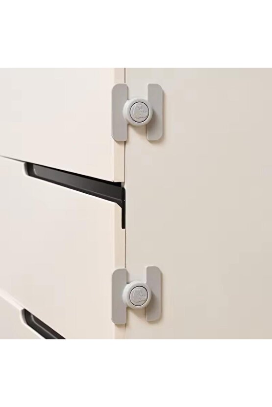 SN-28751 Düğmeli Tip Dolap ve Çekmece Çocuk Güvenlik Kilidi