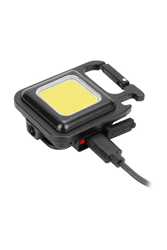 PM-21489 Cob Ledli 3 Fonksiyonlu Anahtarlık Şarjlı Lamba