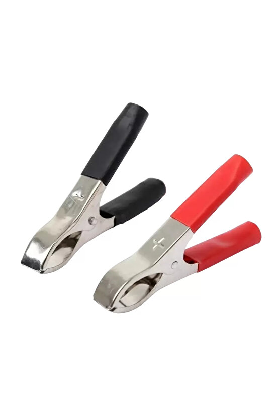 ORTA BOY 70 MM SİYAH-KIRMIZI KROKODİL AKÜ MAŞASI