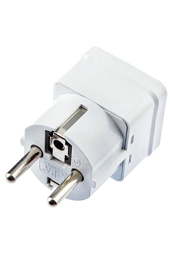 Universal Çevirici Priz Amerikan İngiliz Fiş Dönüştürücü Beyaz