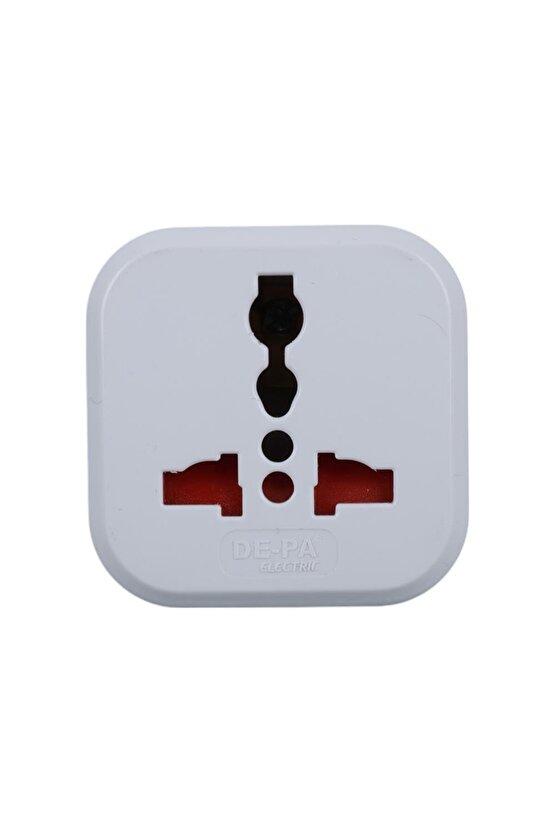 İngiliz Fiş Çevirici Adaptör - İngiliz İngiliz Priz - Beyaz - 11108-UK