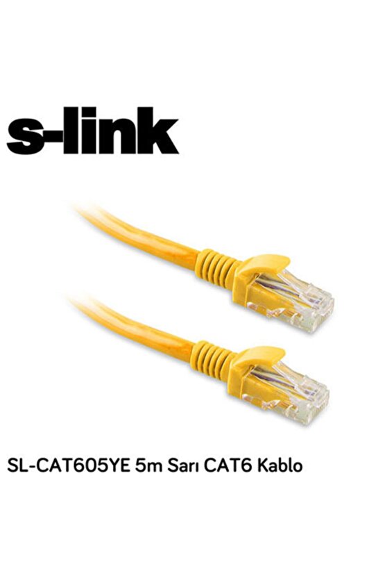 Sl-cat605ye Cat6 Utp ( 5 Metre ) Patch Kablo