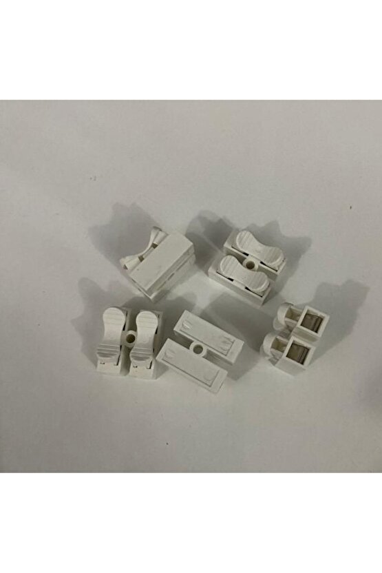 Mandallı Vidasız Klemens - Basmalı Tip - 2 Pin 5 Li Paket