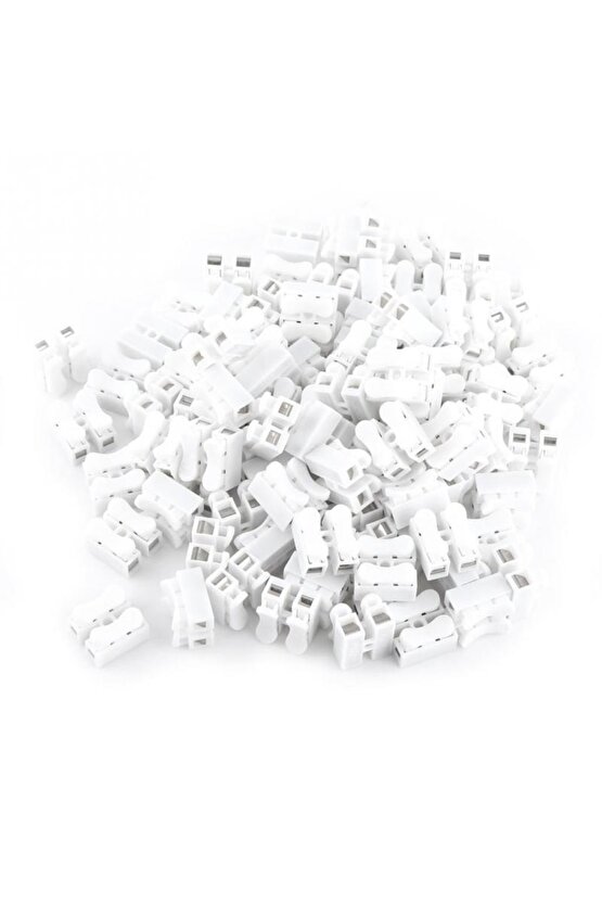 Mandallı Vidasız Klemens Basmalı Tip 2 Li 2 Pin 100lü Paket