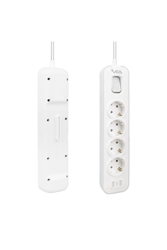 VE-NOVA104 A CLASS 4LÜ ANAHTARLI 1.5 METRE AKIM KORUMALI GRUP PRİZ