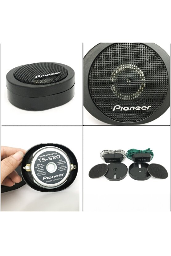 34 20mm 200 Watt Hard Dome Süper Tweeter – Tiz Hoparlör (2’li Takım)