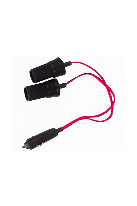 1 Erkek – 2 Dişi Çakmak Fişi Çoklayıcı – Araç Güç Çoğaltıcı Aparat