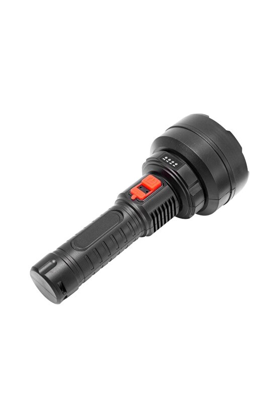 Şarj Edilebilir USB Girişli 3 Modlu El Feneri | Taşınabilir LED Işık