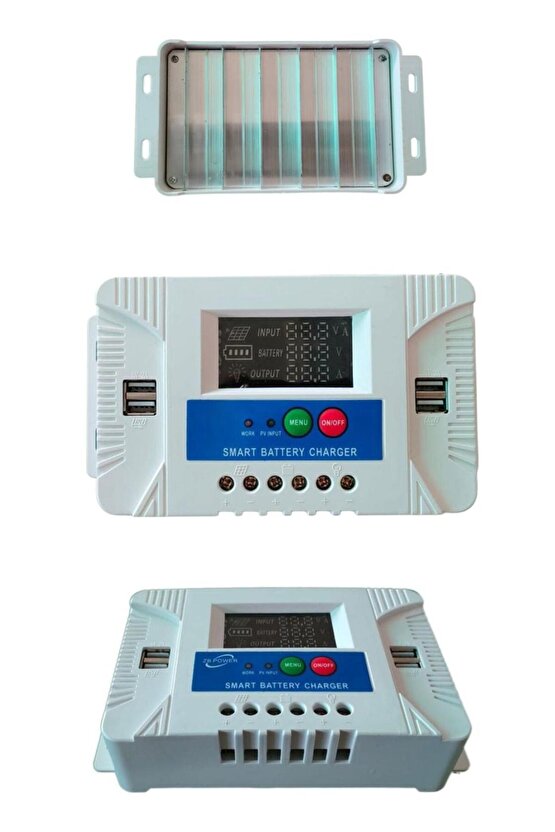 12V - 24V - 20A 4 USB’li Dijital Otomatik Solar Şarj Regülatörü | Güneş Paneli Şarj Kontrol Cihazı