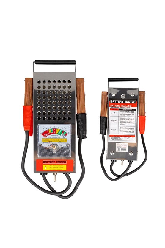 1 Volt - 16 Volt - 125 Amper Profesyonel Analog Akü Test Cihazı | Güçlü ve Hassas Akü Ölçüm Aleti