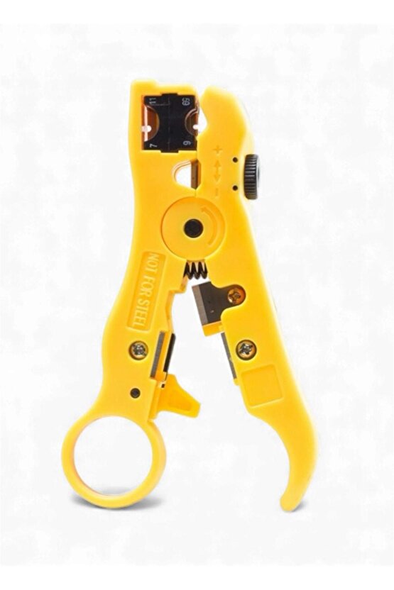 Koaksiyel Flat Kablo Soyucu | RG59 RG6 RG7 RG11 Uyumlu, Kamera ve CATV Kabloları İçin