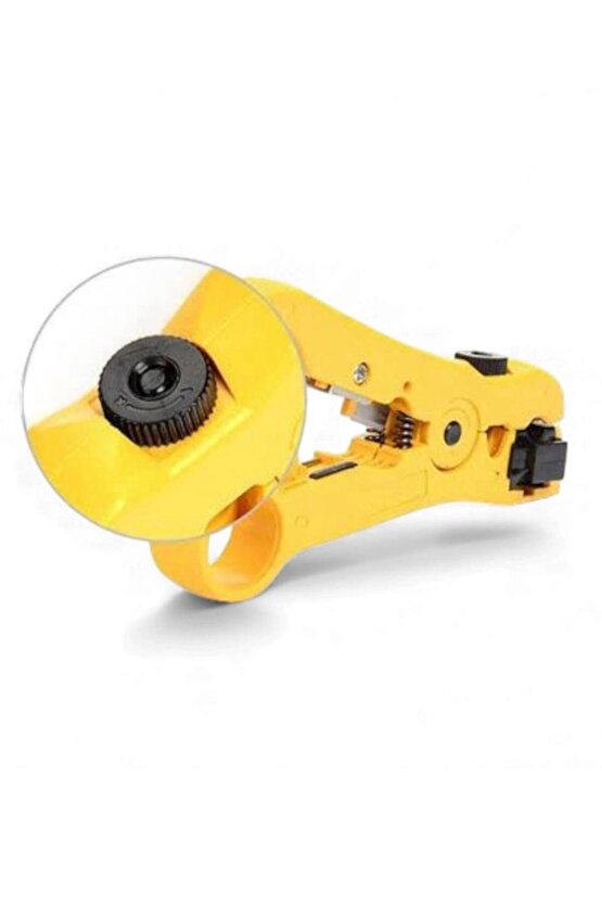 Koaksiyel Flat Kablo Soyucu | RG59 RG6 RG7 RG11 Uyumlu, Kamera ve CATV Kabloları İçin