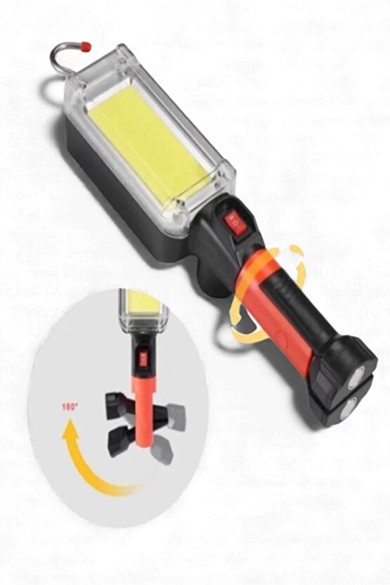 20 Watt COB LED Çalışma Lambası – Şarjlı, Güçlü Işık, Manyetik Ayaklı