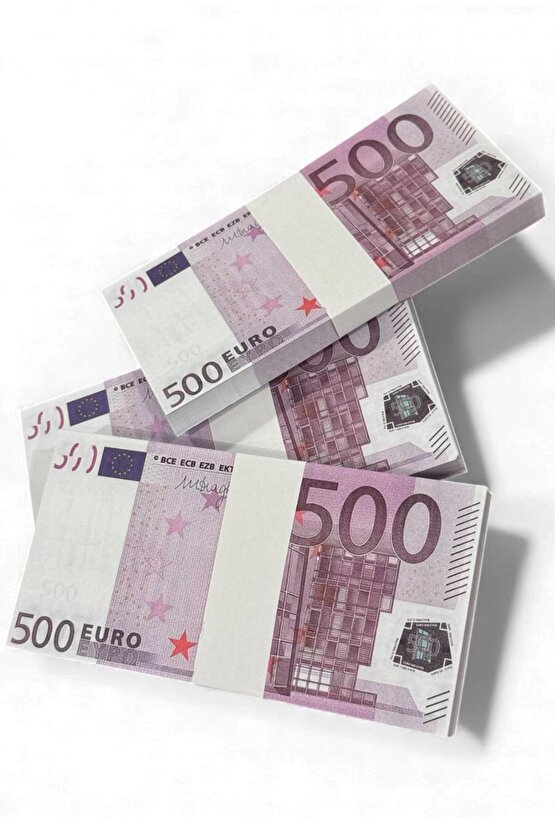 3 Deste 500 € Şaka ve Düğün Parası – Kına, Parti, Film, Fotoğraf ve Eğlencelik Oyun Parası 500 EURO