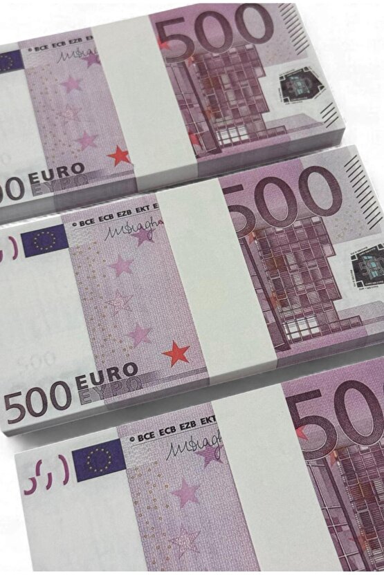3 Deste 500 € Şaka ve Düğün Parası – Kına, Parti, Film, Fotoğraf ve Eğlencelik Oyun Parası 500 EURO