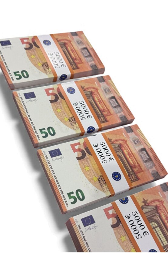 4 Deste 50 € Şaka Parası – Düğün Atma, Kına, Parti, Film, Fotoğraf ve Dekor İçin 50 EURO