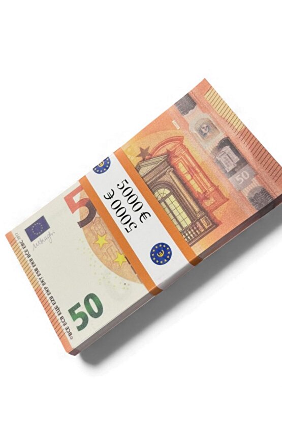 1 Deste 50 Euro Eğlencelik 50 € Görünümlü Oyun Parası – Fotoğraf ve Film Çekimleri İçin 50 €