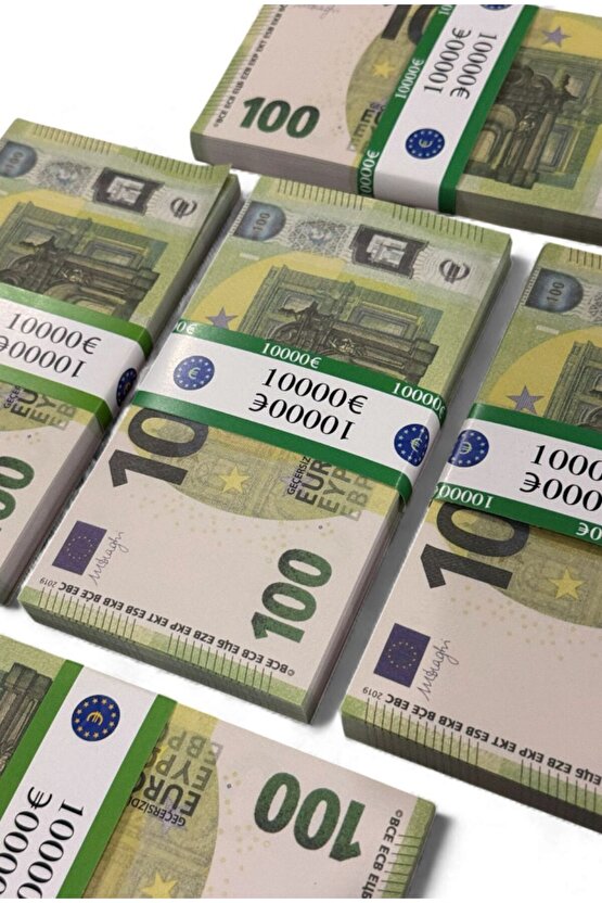 5 Deste 100 EURO Eğlencelik ve Dekoratif Para – Film Sahnesi, Düğün, Mizah ve Koleksiyon Amaçlı 100€