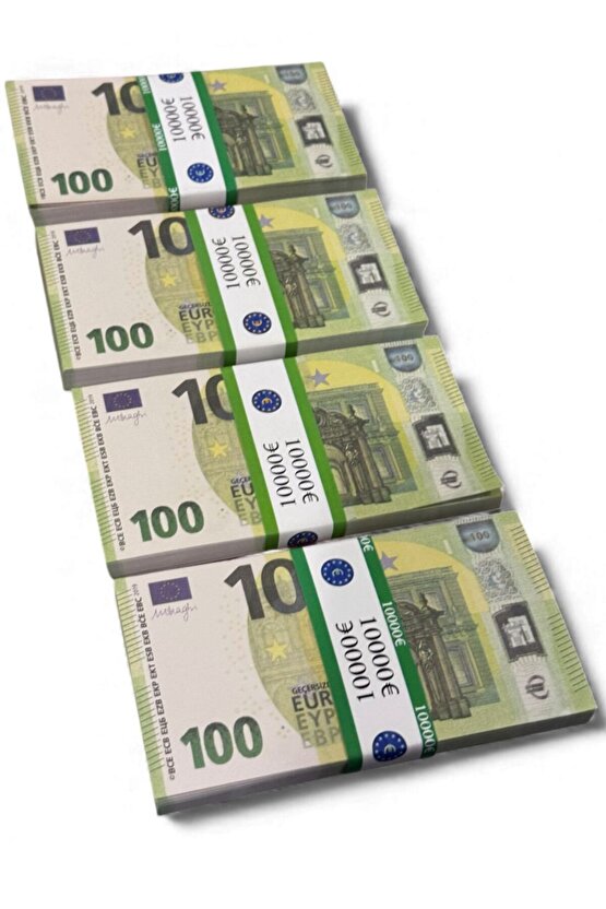 4 Deste 100 Euro Düğün, Kına, Parti ve Çekim Şaka Parası – Dekoratif ve Eğlencelik 100 €