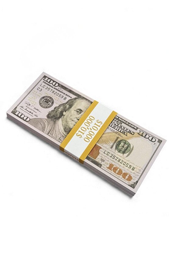 1 Deste Düğün Parası – Şaka Parası – 100$ Oyun Parası Deste (GEÇERSİZ Yazılı) | 1.kalite