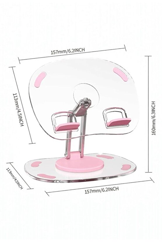 iPad ve Tablet Uyumlu 360° Dönebilen Telefon Standı – Masaüstü Tutucu Aparat