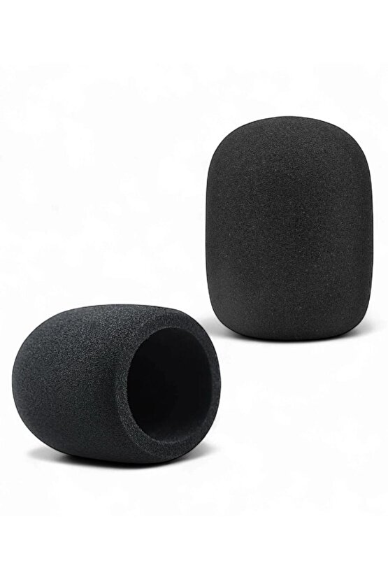 Mikrofon Süngeri Siyah Tekli | El Tipi Mikrofonlara Uyumlu