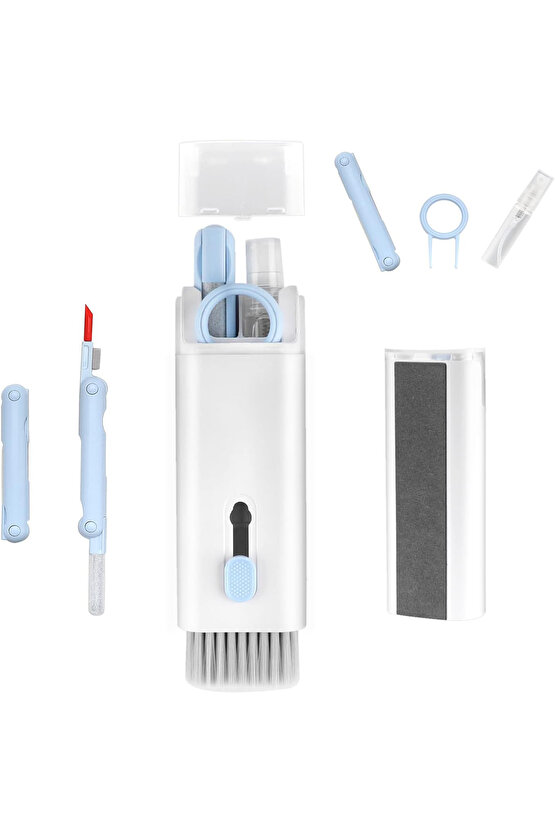 7in1 Elektronik Cihaz Klavye Temizleme Fırça Seti Telefon Tablet Kulak Al4042