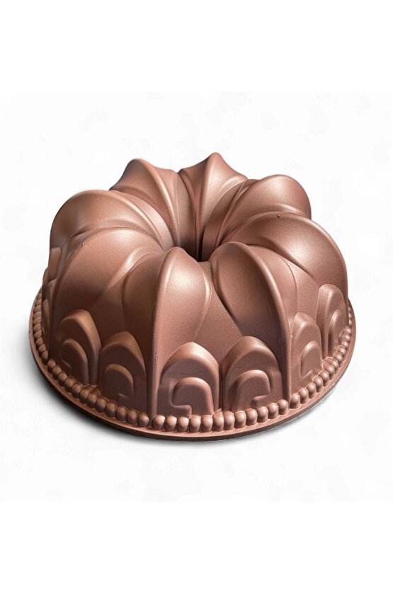 Lotus Desenli Döküm Kek Kalıbı – 23,5 cm x 10 cm | Yapışmaz Yüzeyli