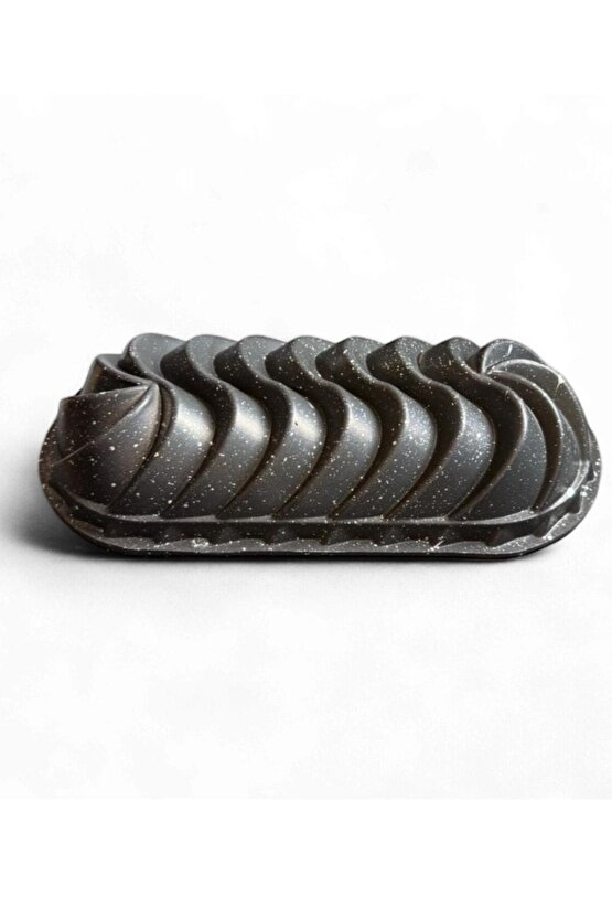 Granit Desenli Döküm Baton Kek Kalıbı – 32,5 cm x 6,5 cm | Dalga Desenli Baton Kek ve Tatlı Kalıbı