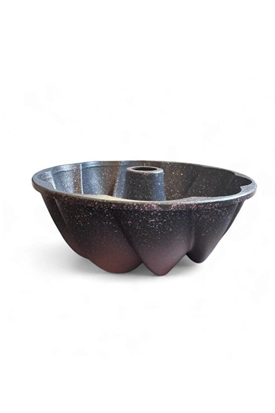 Granit Kaplamalı 25 cm Döküm Kek Kalıbı – Dalgalı Desenli Yuvarlak Kek Kalıbı