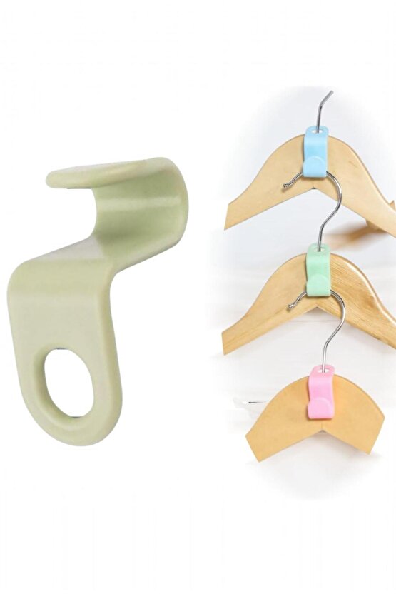 3 Adet Plastik Dolap İçi Elbise Düzenleyici Askılık – Yer Kazandıran Askı Aparatı