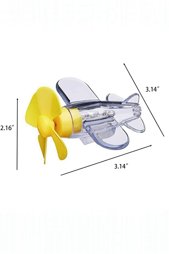 LED Işıklı Pervaneli Süs – Kırmızı & Mavi | Pilsiz, Yapışkanlı Aksesuar | Kask & Araba Uyumlu